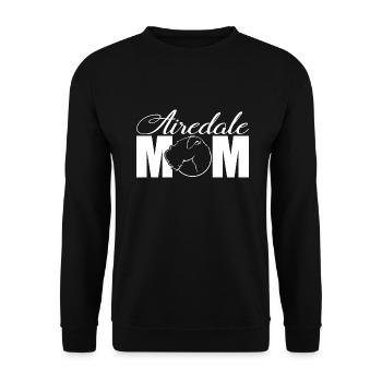 Airedale Terrier Profil Chiens Chien Wilsigns - Sweat-shirt Unisexe - noir - Devant - Alina (178cm) & Michal (187cm)