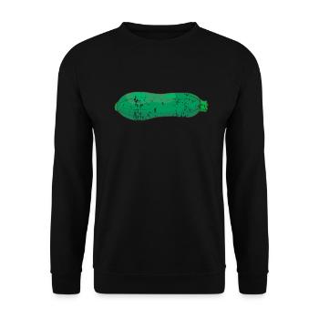 Courgettes de style grunge vintage rétro - Sweat-shirt Unisexe - noir - Devant - Alina (178cm) & Michal (187cm)
