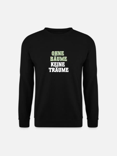 pas d'arbres sans arbres - Sweat-shirt Unisexe - noir