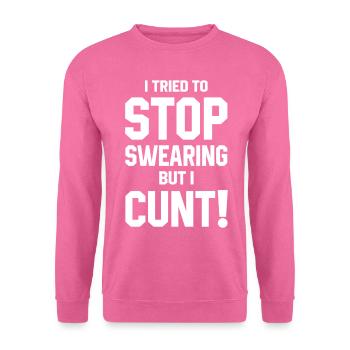 Arrêtez de jurer - Sweat-shirt Unisexe - rose - Devant