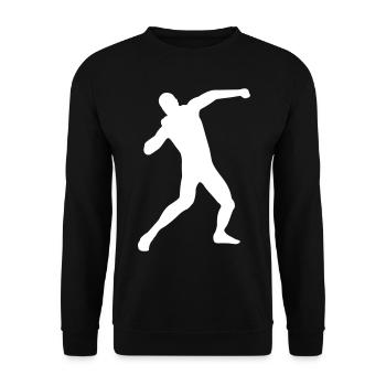 Athletics - Shot Put - Unisex Sweatshirt - black - Front - Alina (178cm) & Michal (187cm)