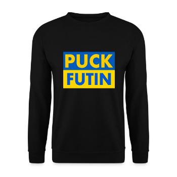 Puck futin - Unisex Sweatshirt - black - Front - Alina (178cm) & Michal (187cm)