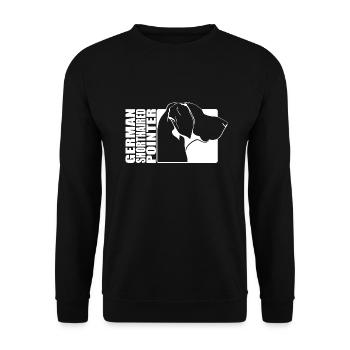 Profil pointeur allemand à poil court chiens Wilsigns - Sweat-shirt Unisexe - noir - Devant - Alina (178cm) & Michal (187cm)