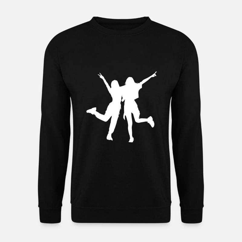 Mädchen Beste Freundinnen Mädels Best Friends - Unisex Pullover - Schwarz