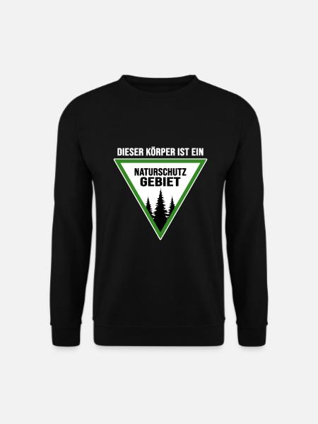 bushcraft naturschutzgebiet outdoor wild wandern - Unisex Pullover - Schwarz