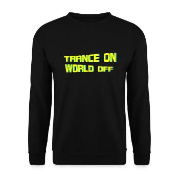 Psytrance Psychedelic Trance Goa - Unisex Pullover - Schwarz - Vorne - Alina (178cm) & Michal (187cm)