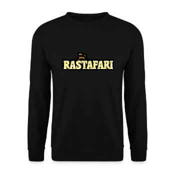 Rastafari Lion - Unisex Pullover - Schwarz - Vorne - Alina (178cm) & Michal (187cm)