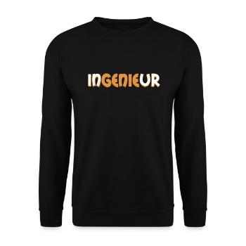 Engineer - Unisex Sweatshirt - black - Front - Alina (178cm) & Michal (187cm)