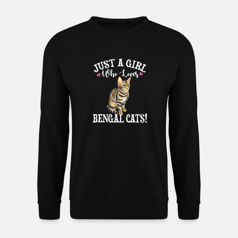 Chats du Bengale - Sweat-shirt Unisexe - noir