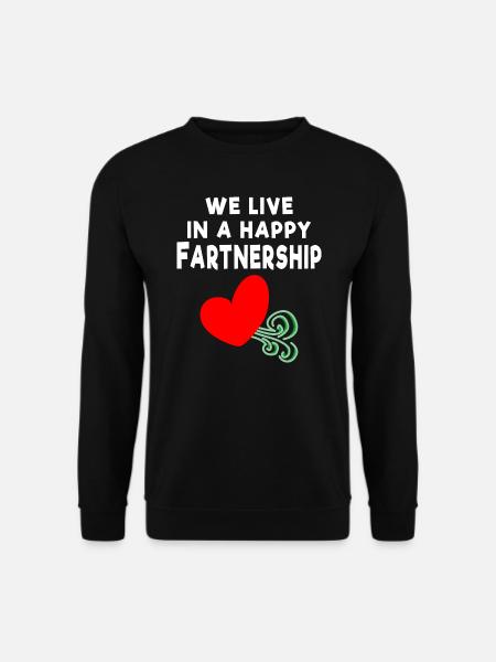 Furzen Geschenk Furzer Shirt Furz Beziehung - Unisex Pullover - Schwarz