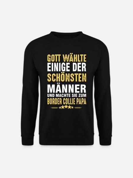 Border Collie Papa - Unisex Pullover - Schwarz