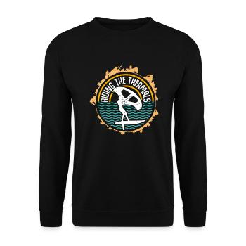 Chevaucher le Thermals Hydrofoil Wingfoil Wingfoil Wingfoiling - Sweat-shirt Unisexe - noir - Devant - Alina (178cm) & Michal (187cm)