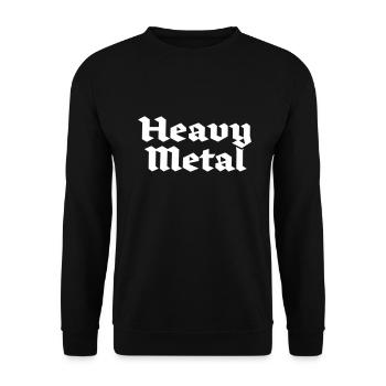 Métal lourd - Sweat-shirt Unisexe - noir - Devant - Alina (178cm) & Michal (187cm)