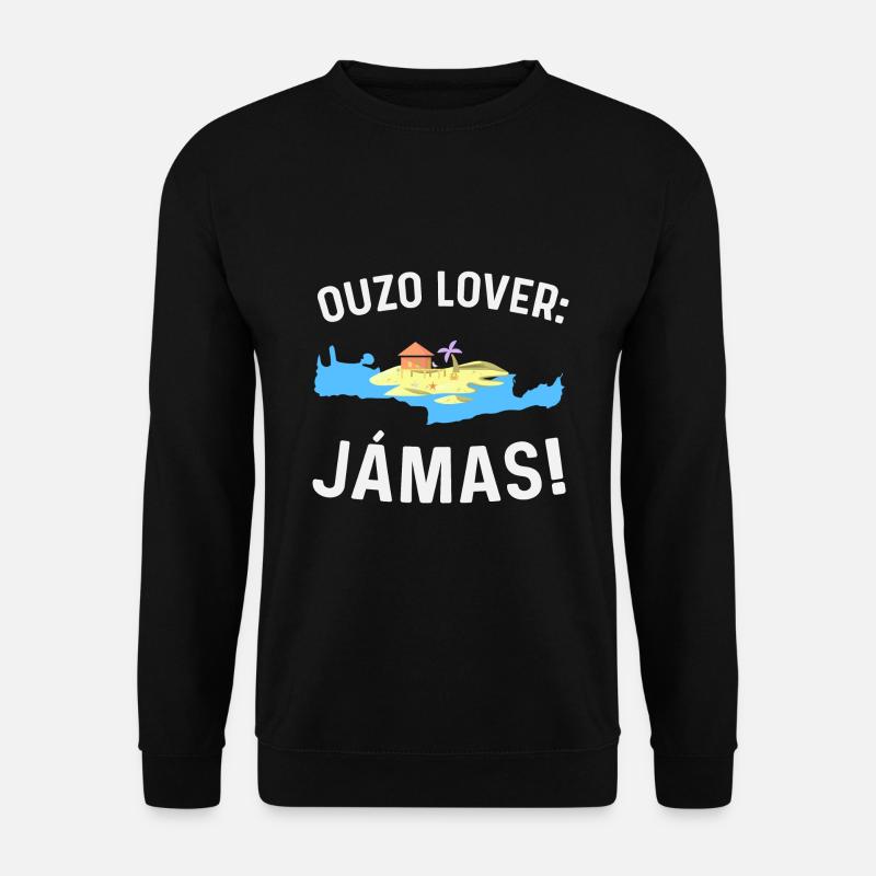 Crete Ouzo Lover - Unisex Pullover - Schwarz
