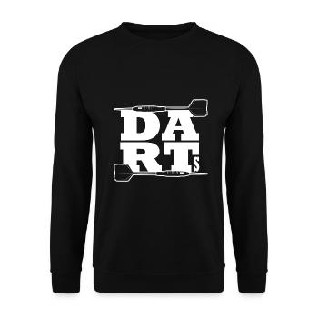 Fléchette Dart Dart Dart - Sweat-shirt Unisexe - noir - Devant - Alina (178cm) & Michal (187cm)