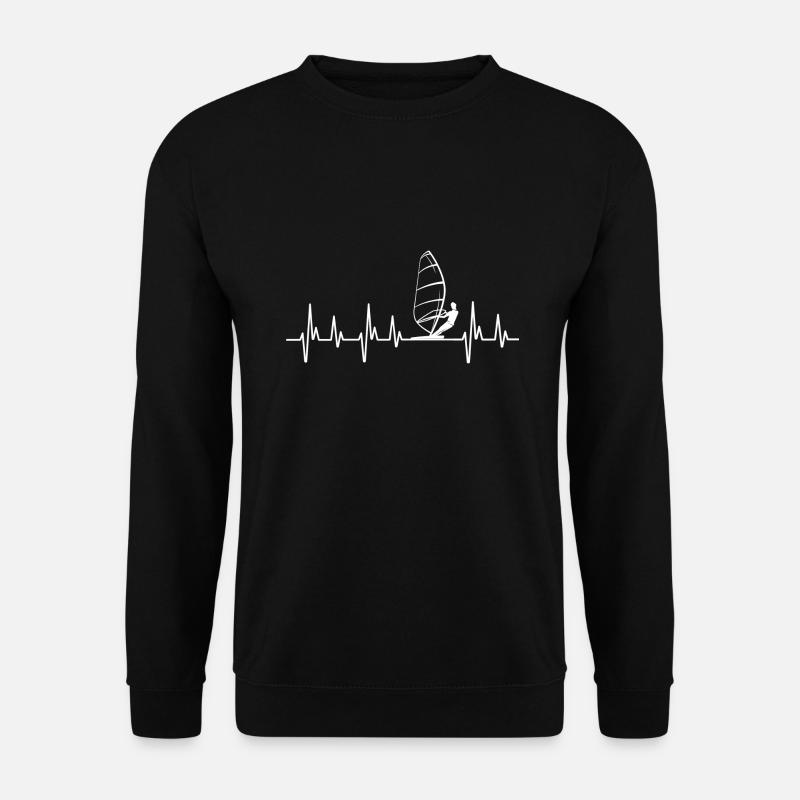 Kitesurfen, Wind surfen Wind Surfen Shirt - Unisex Pullover - Schwarz