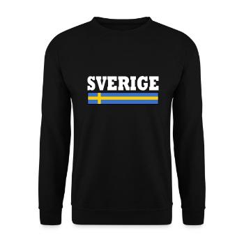 Drapeau de la Suède - Sweat-shirt Unisexe - noir - Devant - Alina (178cm) & Michal (187cm)