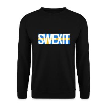 SWEXIT - Sweat-shirt Unisexe - noir - Devant - Alina (178cm) & Michal (187cm)