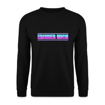 Erinner Mich zum Feiern - Unisex Pullover - Schwarz - Vorne - Alina (178cm) & Michal (187cm)