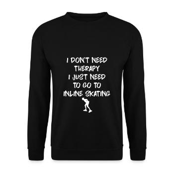 Roller - Sweat-shirt Unisexe - noir - Devant - Alina (178cm) & Michal (187cm)