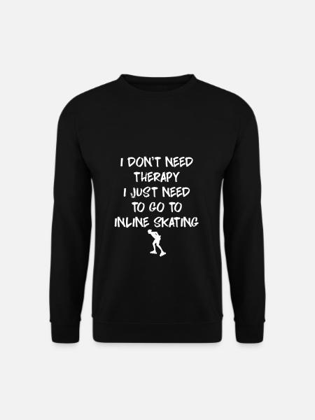 Inline skating - Unisex Sweatshirt - black