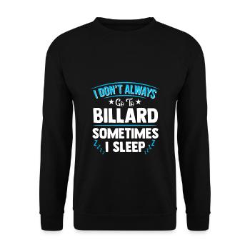 Billard - Unisex Pullover - Schwarz - Vorne - Alina (178cm) & Michal (187cm)