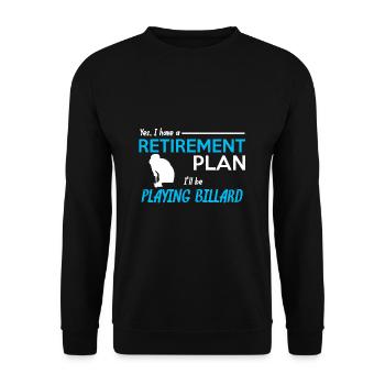 Billard - Unisex Pullover - Schwarz - Vorne - Alina (178cm) & Michal (187cm)