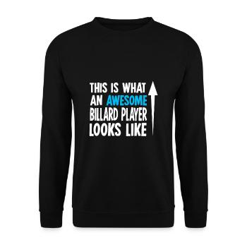 Billard - Unisex Pullover - Schwarz - Vorne - Alina (178cm) & Michal (187cm)