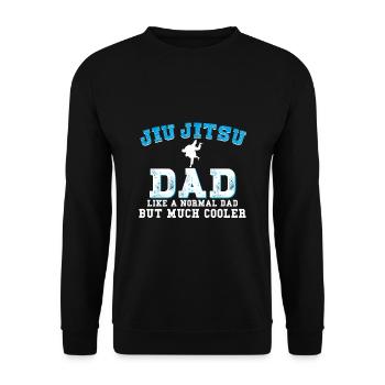 Jiu Jitsu Papa - Sweat-shirt Unisexe - noir - Devant - Alina (178cm) & Michal (187cm)
