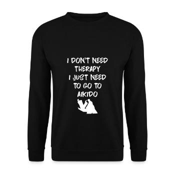 Aikido - Unisex Pullover - Schwarz - Vorne - Alina (178cm) & Michal (187cm)