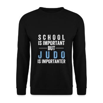 Judo - Unisex Pullover - Schwarz - Vorne - Alina (178cm) & Michal (187cm)