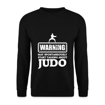 Judo - Unisex Pullover - Schwarz - Vorne - Alina (178cm) & Michal (187cm)