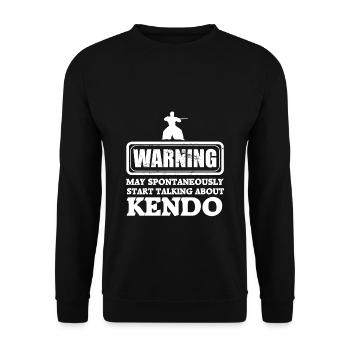 Kendo - Unisex Sweatshirt - black - Front - Alina (178cm) & Michal (187cm)