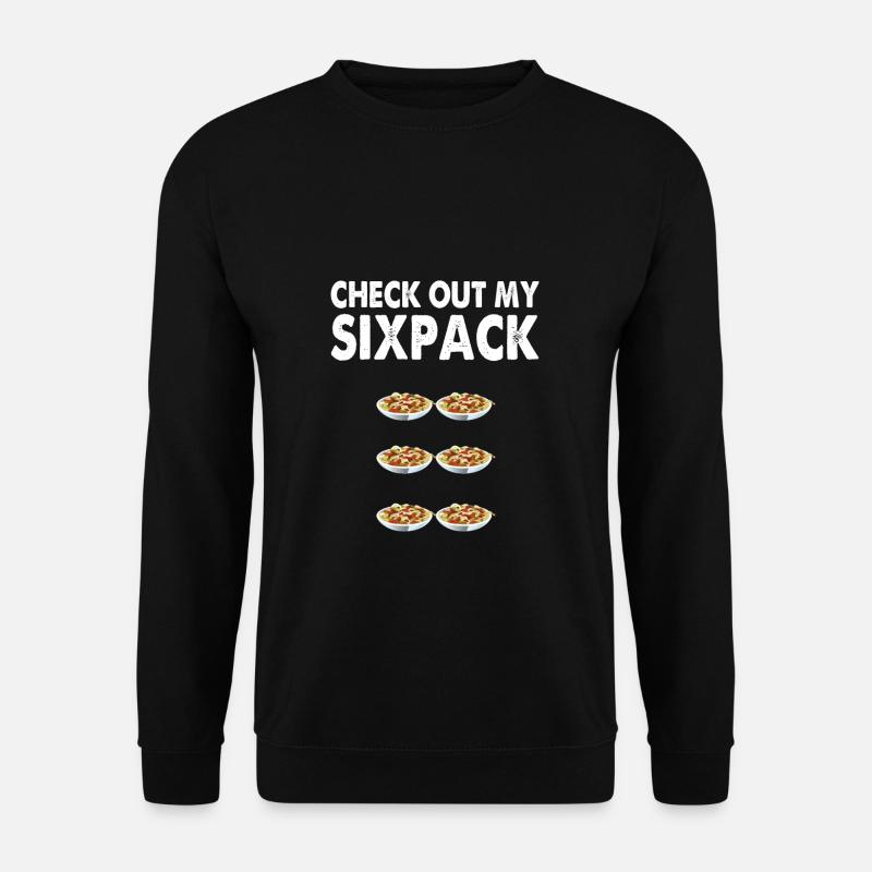 Pasta Sixpack - Unisex Sweatshirt - black