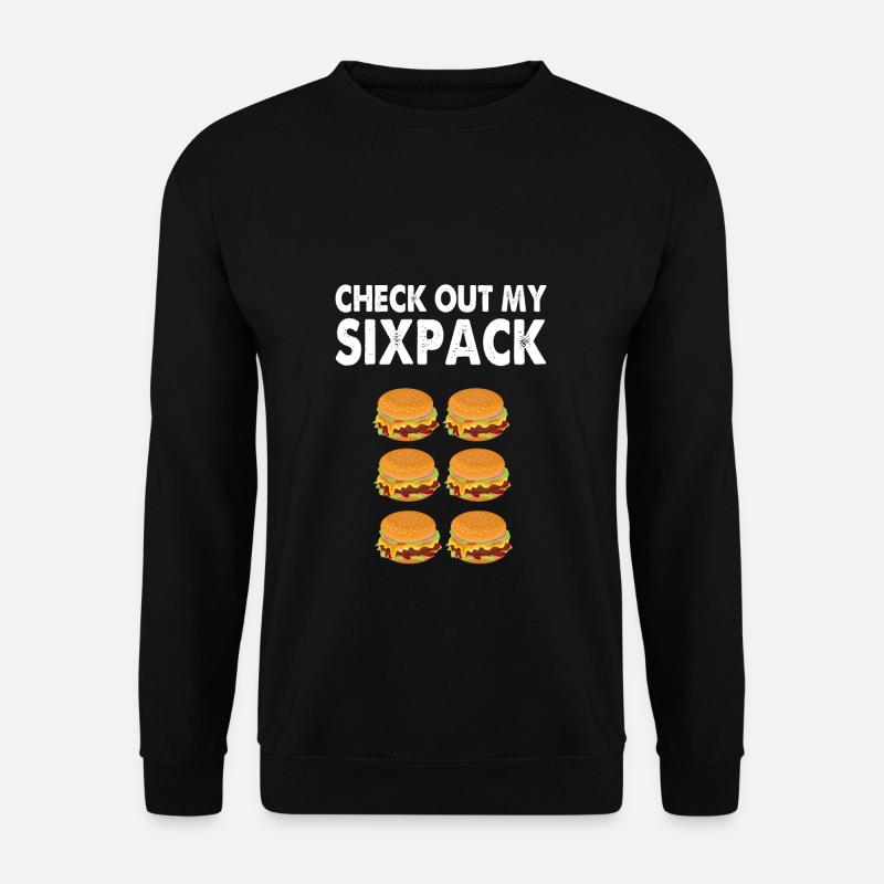 Burger Sixpack - Unisex Sweatshirt - black