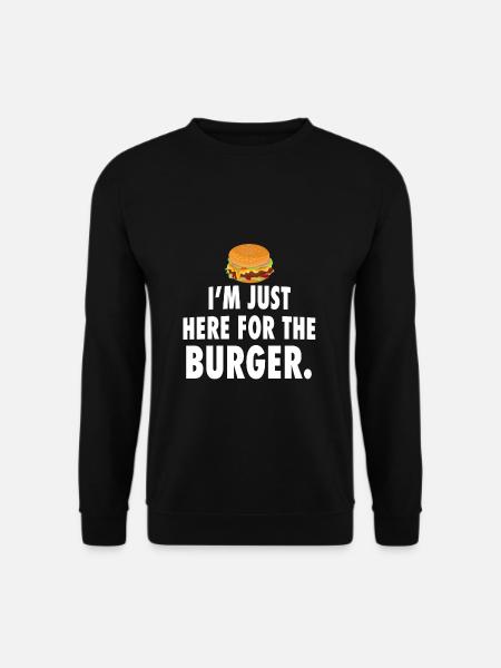 Burger - Unisex Pullover - Schwarz