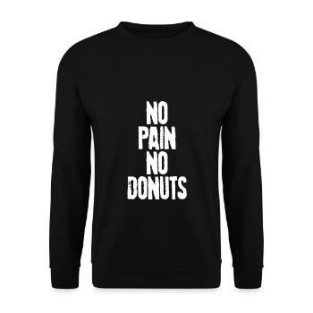 Donut - Sweat-shirt Unisexe - noir - Devant - Alina (178cm) & Michal (187cm)