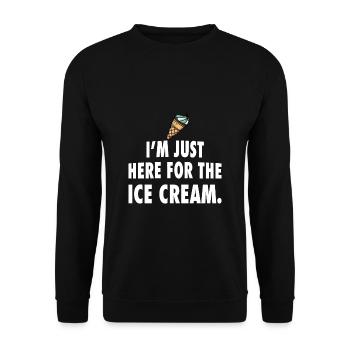 Glace glace - Sweat-shirt Unisexe - noir - Devant - Alina (178cm) & Michal (187cm)