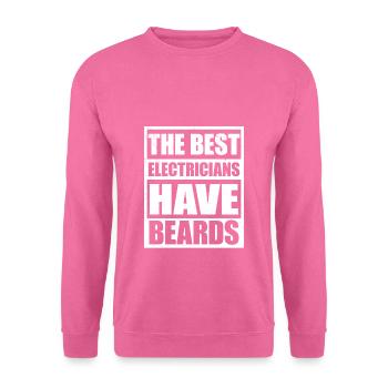 electrician electrical engineering master trainee apprentice - Unisex Sweatshirt - pink - Front
