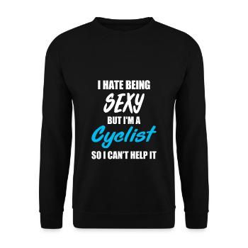 Biking Bike Bike Biker Biking Gift - Unisex Sweatshirt - black - Front - Alina (178cm) & Michal (187cm)