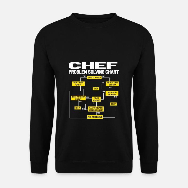 Cuisinier cuisinier chef cuisinier - Sweat-shirt Unisexe - noir