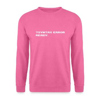 SYNTAXFEHLER 8-Bit-Retro-Computer - Unisex Pullover - Pink - Vorne