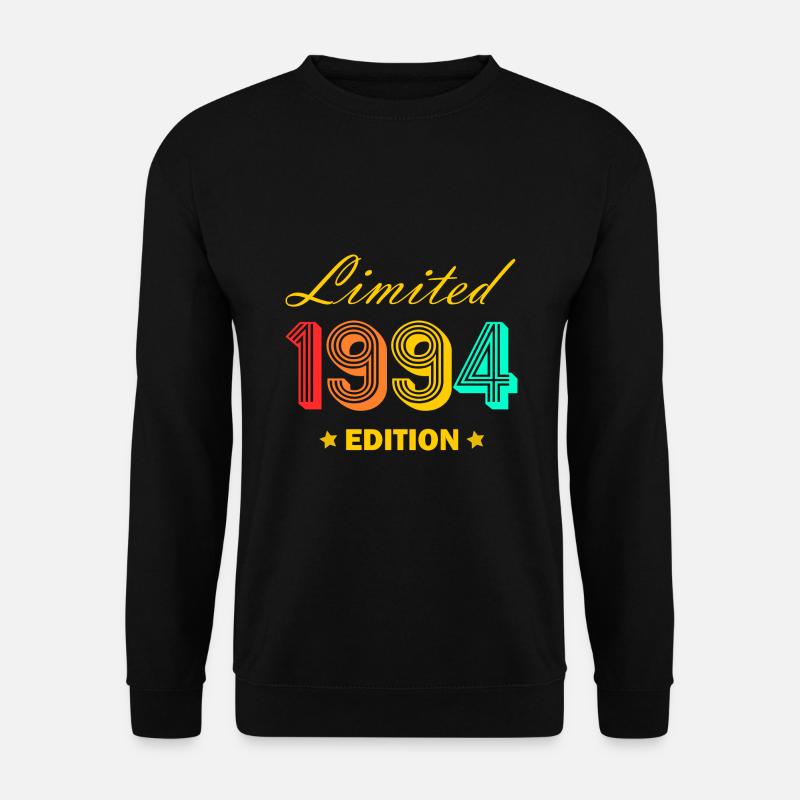 1994 Jahrgang 30. Geburtstag Geschenk 1994 geboren - Unisex Pullover - Schwarz