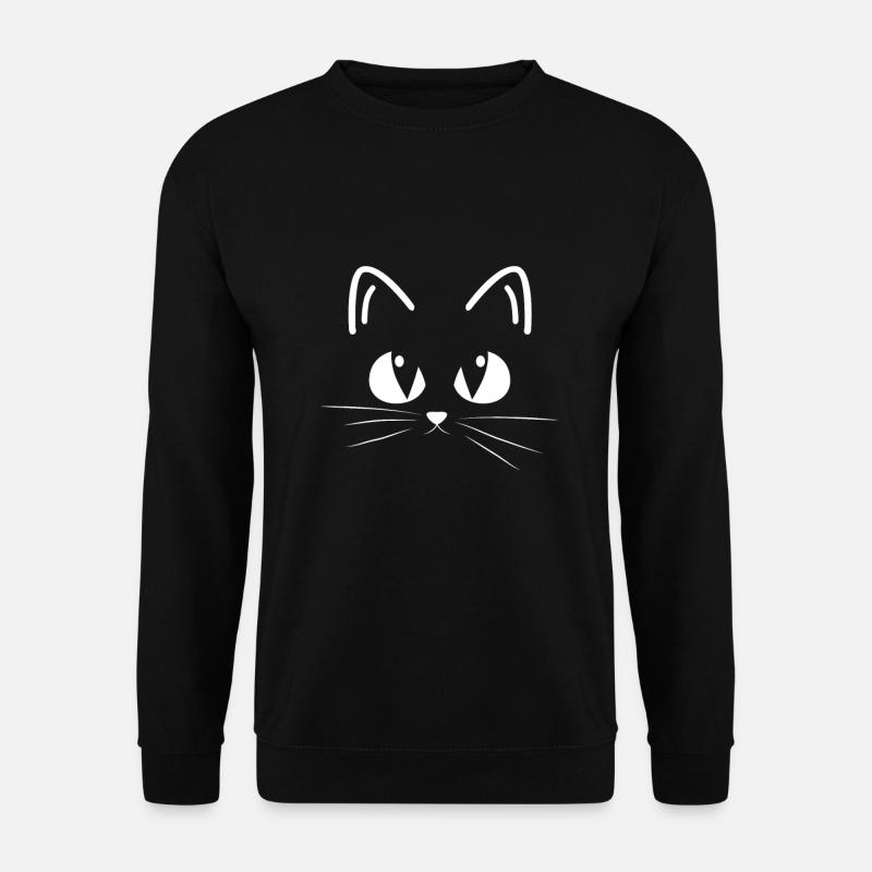 Katze Design - Unisex Pullover - Schwarz
