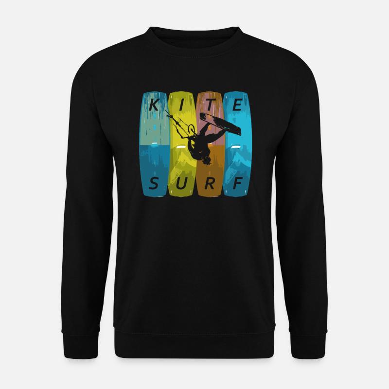 Kite Surfing - Kitesurfen - Unisex Pullover - Schwarz