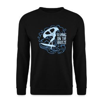 Voler sur le Breeze Hydrofoil Wingfoil Wingfoilin - Sweat-shirt Unisexe - noir - Devant - Alina (178cm) & Michal (187cm)