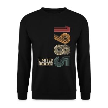 1985 Vintage Edition Limitée - Sweat-shirt Unisexe - noir - Devant - Alina (178cm) & Michal (187cm)