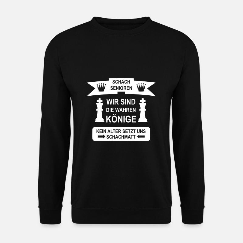 Schach Senioren - Unisex Pullover - Schwarz