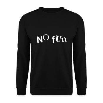 No Fun - Unisex Sweatshirt - black - Front - Alina (178cm) & Michal (187cm)