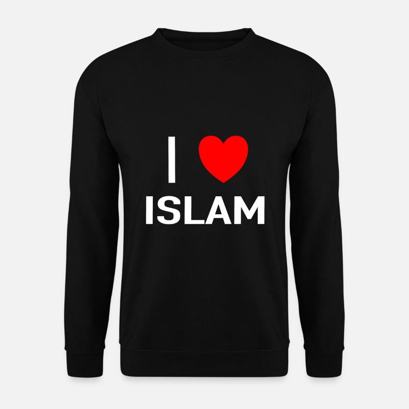 I love islam - Unisex Pullover - Schwarz